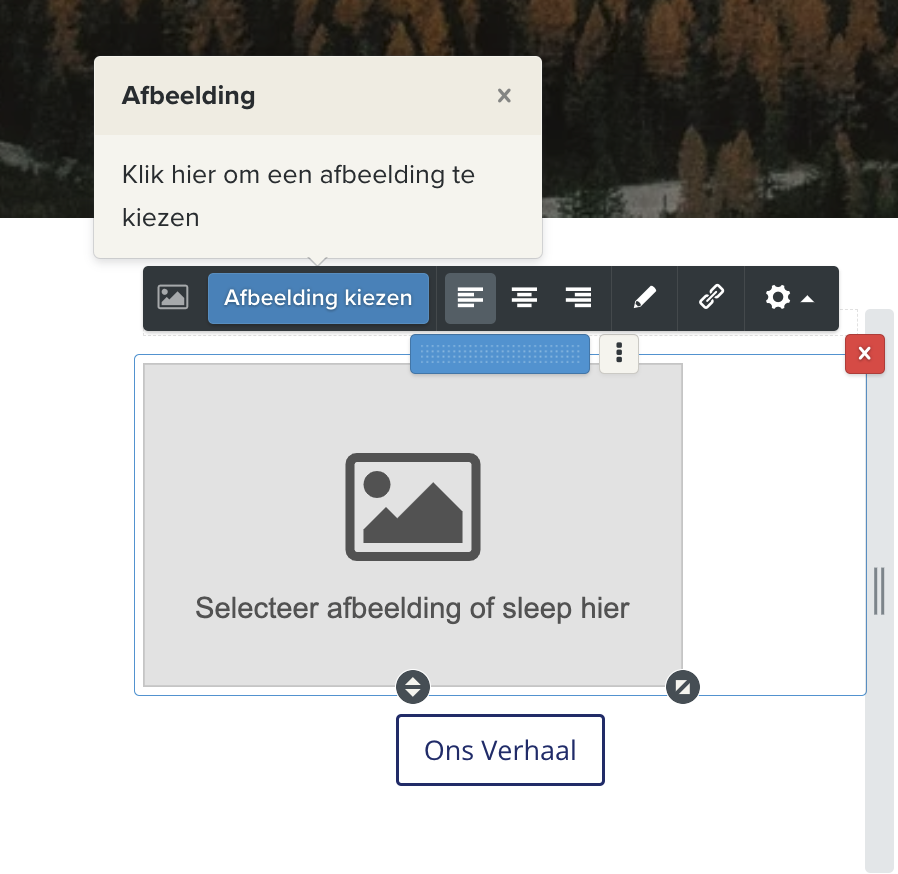 JouwWeb Editor Afbeelding kiezen