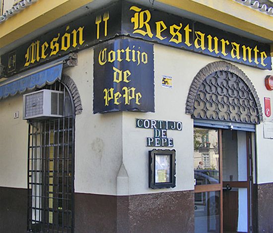 Tapas bar Cortijo de Pepe -Tapas eten bij Pepe in Malaga centrum